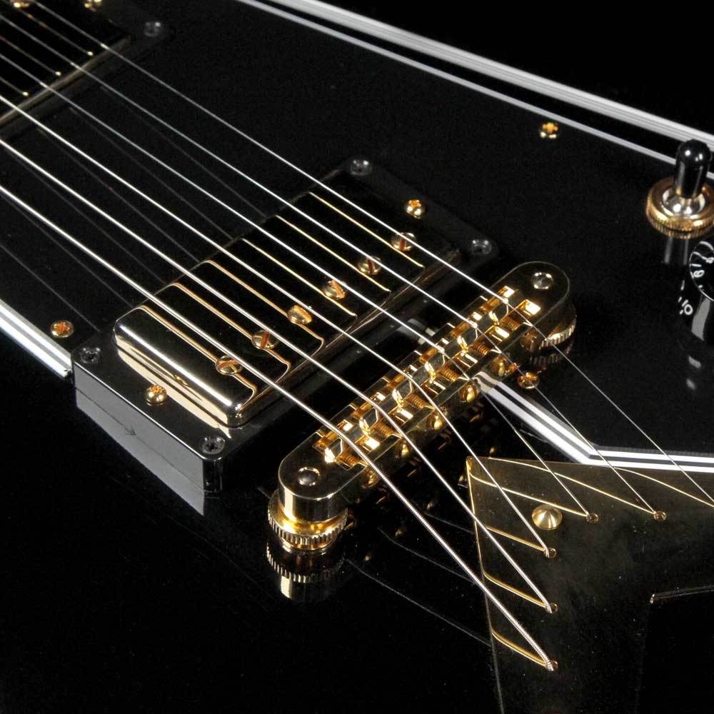 Gibson Custom Shop Flying V Custom Ebony — 4