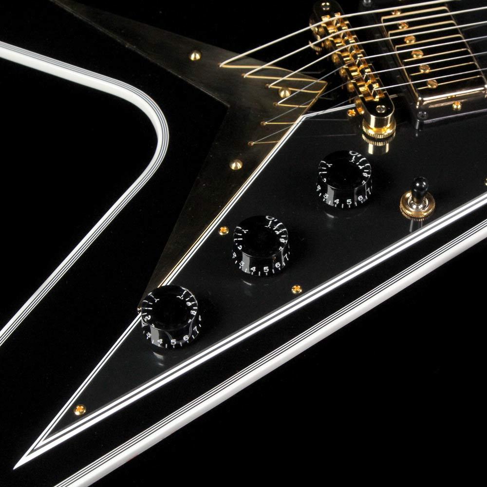 Gibson Custom Shop Flying V Custom Ebony — 6