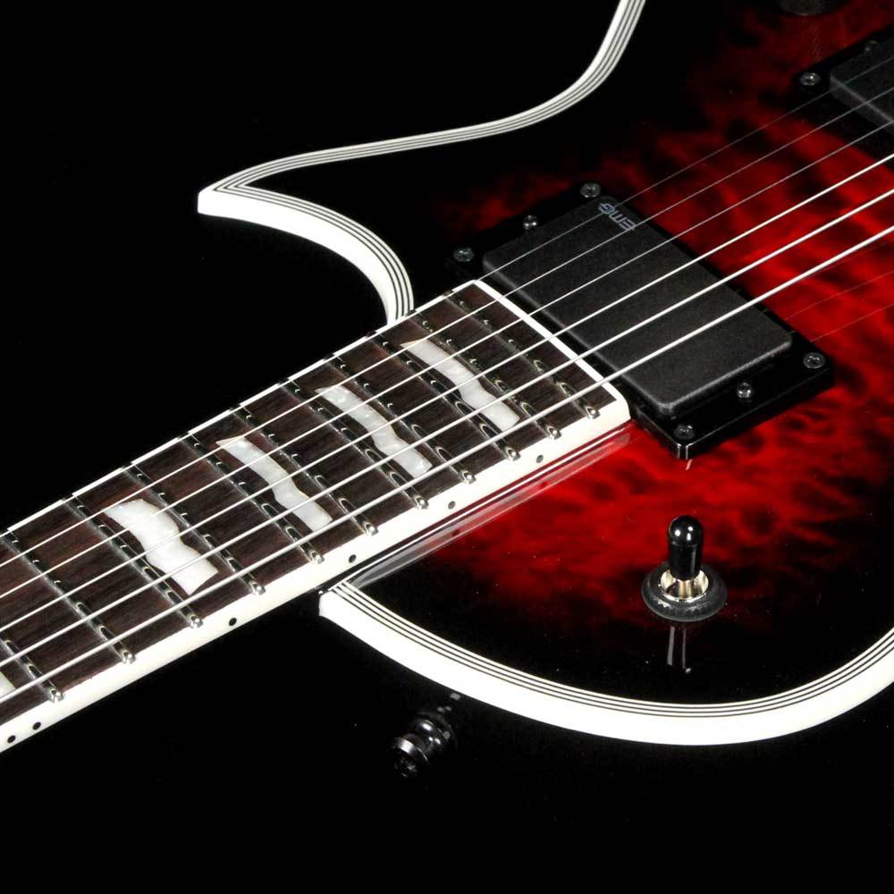 ESP E-II Eclipse QM Black Cherry Sunburst — 7