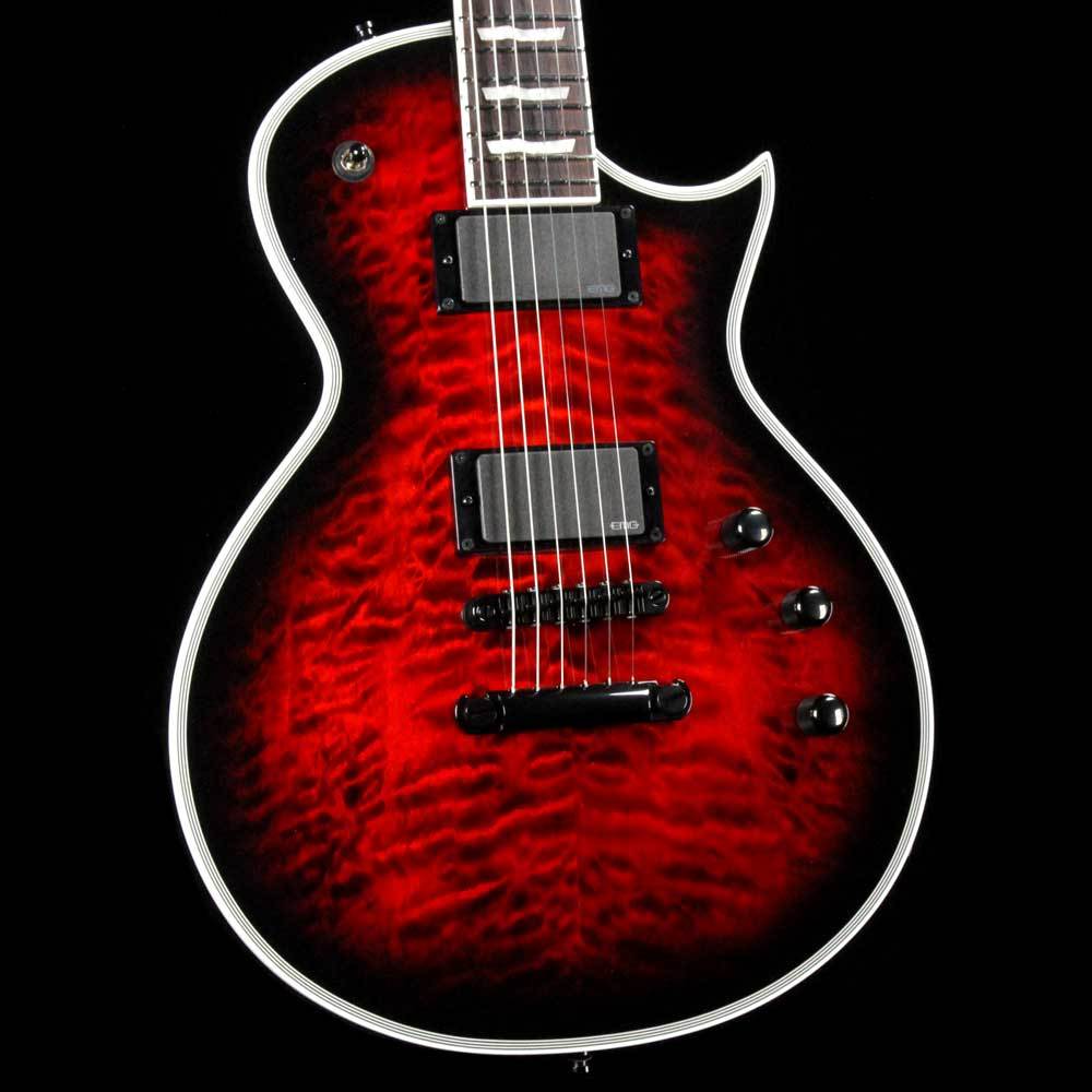 ESP E-II Eclipse QM Black Cherry Sunburst | The Music Zoo