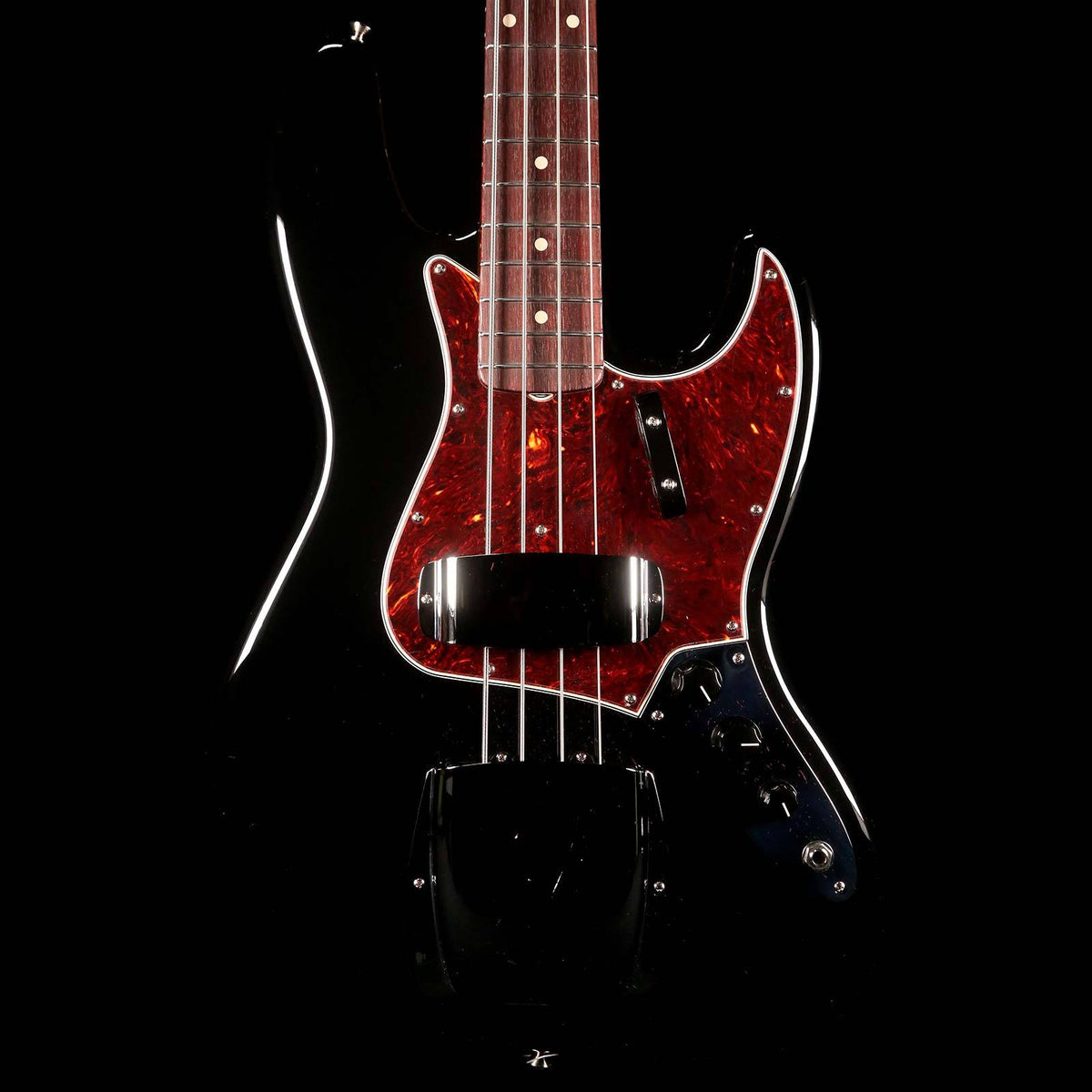 Fender Custom Shop 1964 Jazz Bass Roasted NOS Electric Bass Black — 1