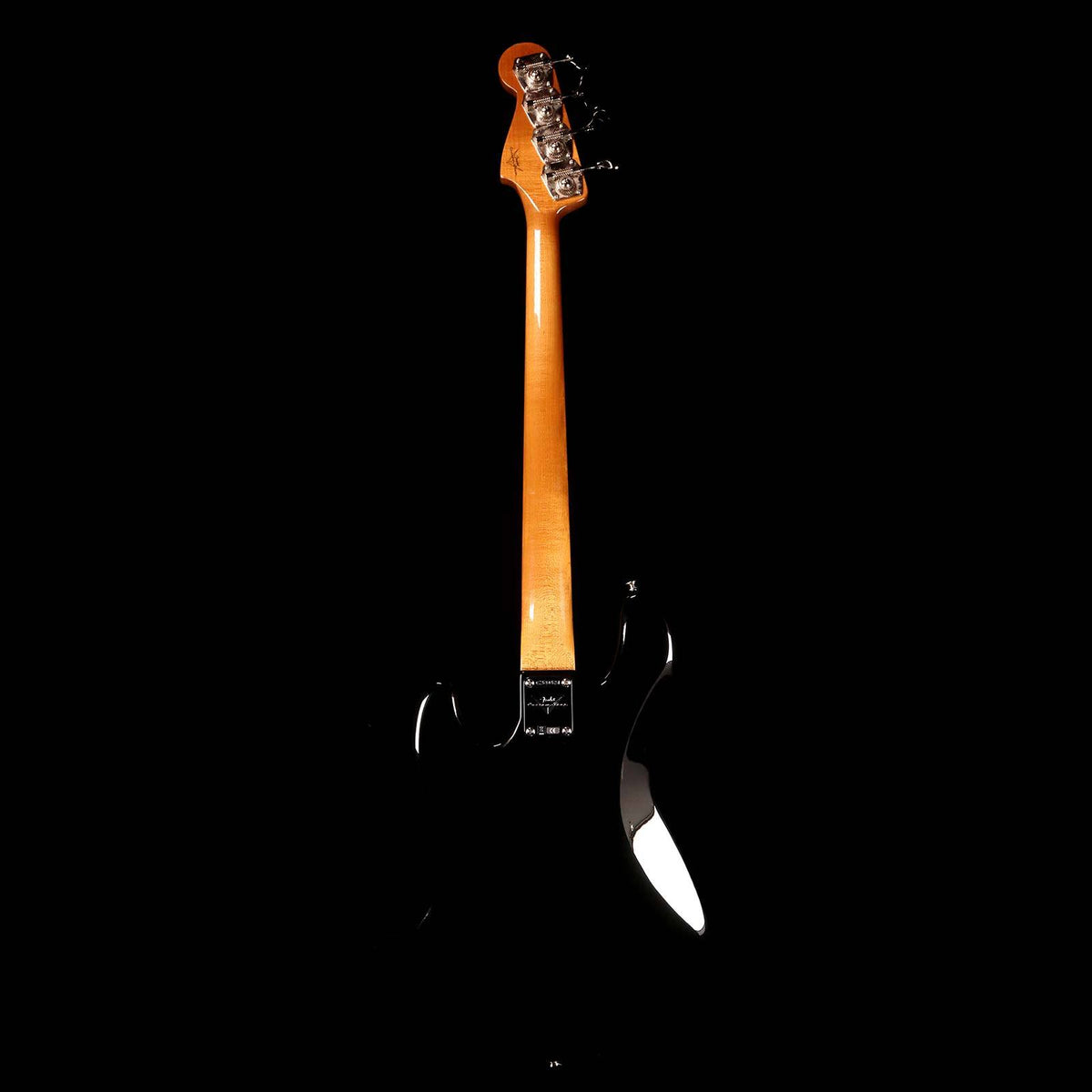 Fender Custom Shop 1964 Jazz Bass Roasted NOS Electric Bass Black — 3