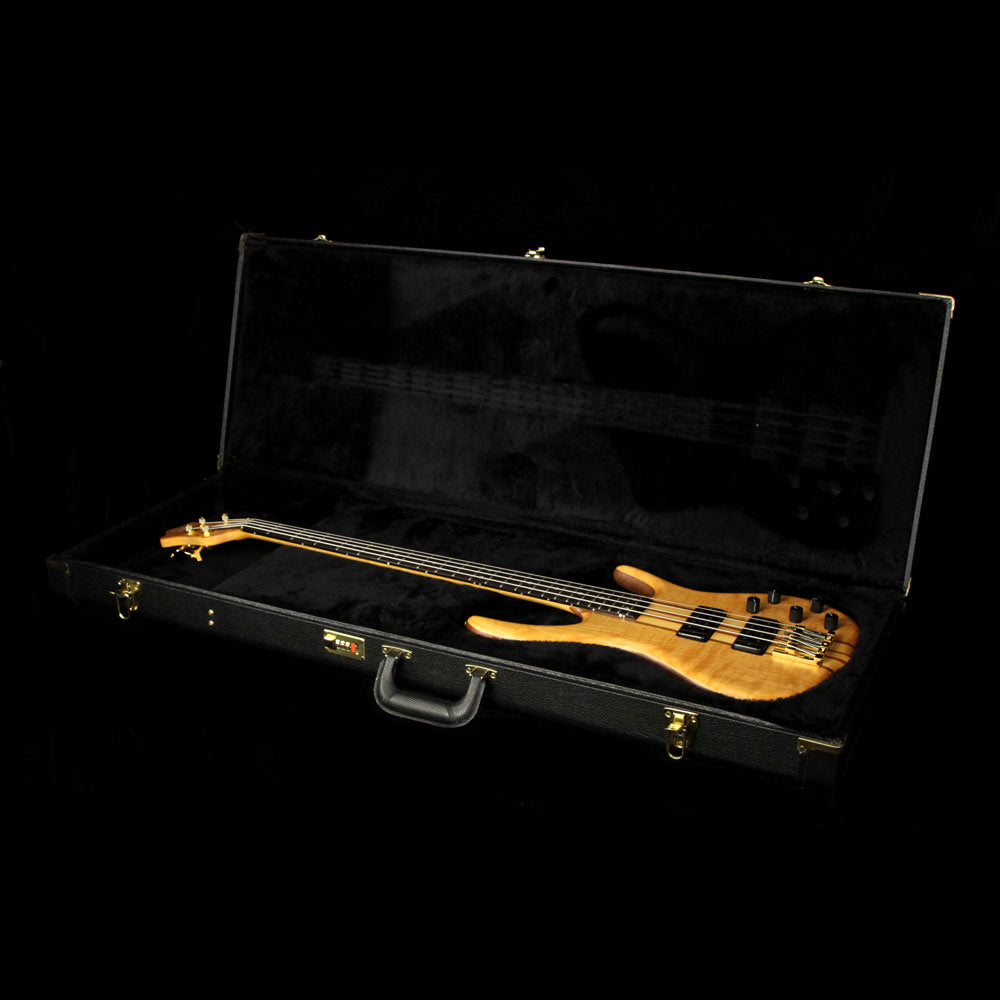 Used Ken Smith BSR-4 Flame Maple Top Electric Bass Guitar Natural — 5
