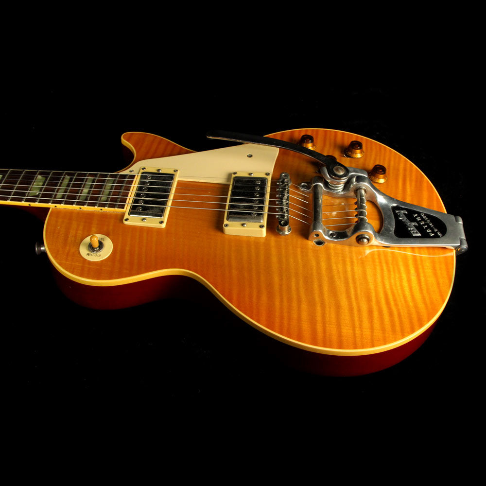 Used 1992 Gibson Les Paul Classic Electric Guitar Amber Burst — 5
