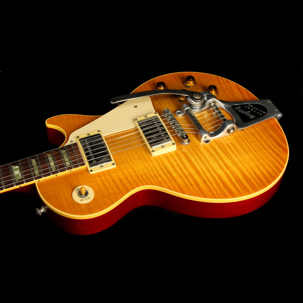 Used 1992 Gibson Les Paul Classic Electric Guitar Amber Burst — 6