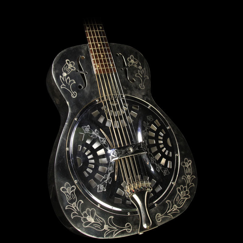 Used 1970s Dobro Resonator Guitar Chrome and Sunburst Neck — 1
