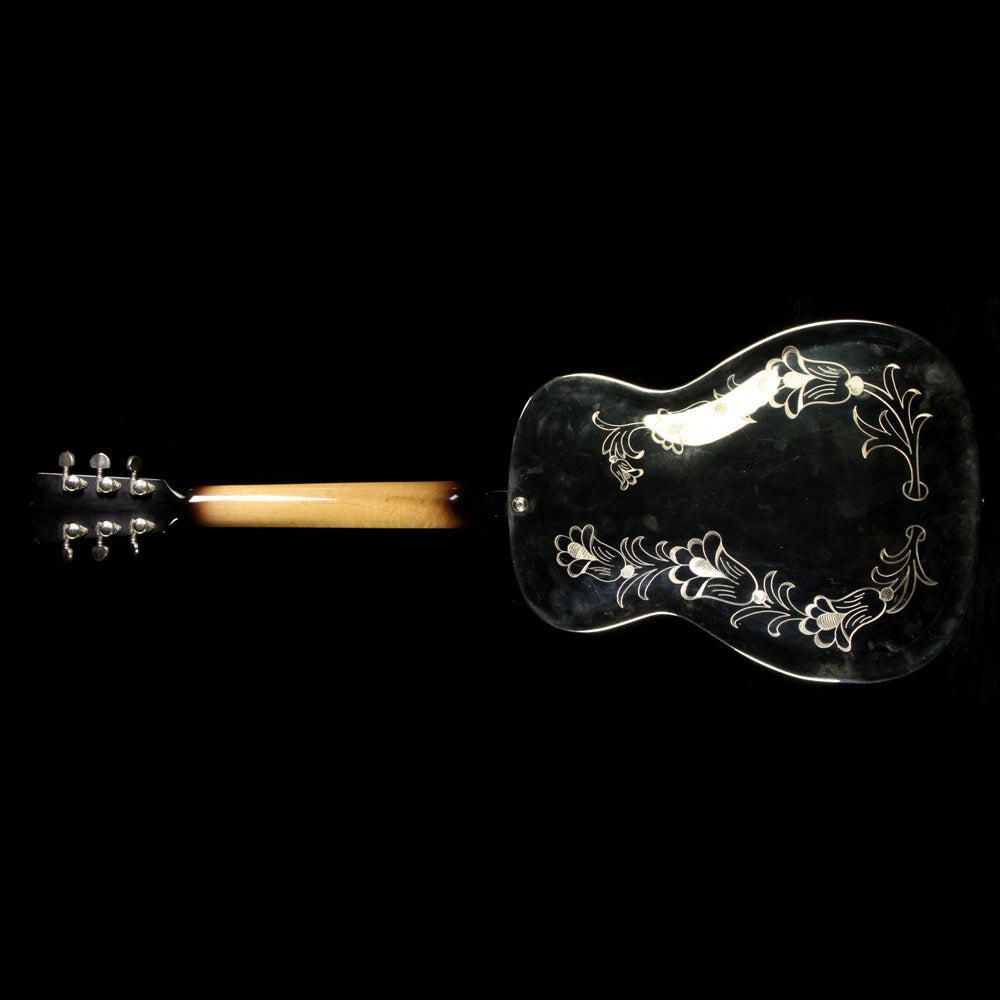 Used 1970s Dobro Resonator Guitar Chrome and Sunburst Neck — 3