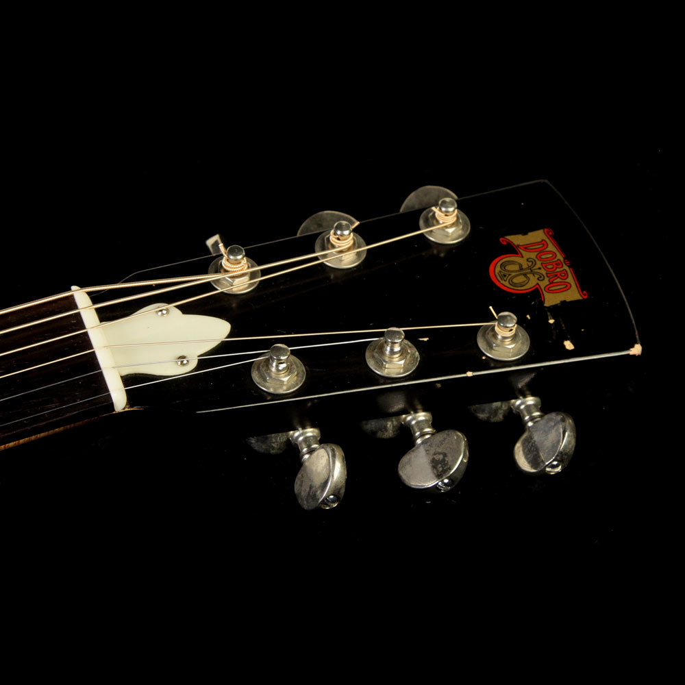 Used 1970s Dobro Resonator Guitar Chrome and Sunburst Neck — 4