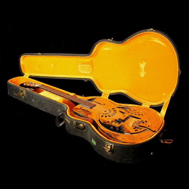 Used 1970s Dobro Resonator Guitar Chrome and Sunburst Neck