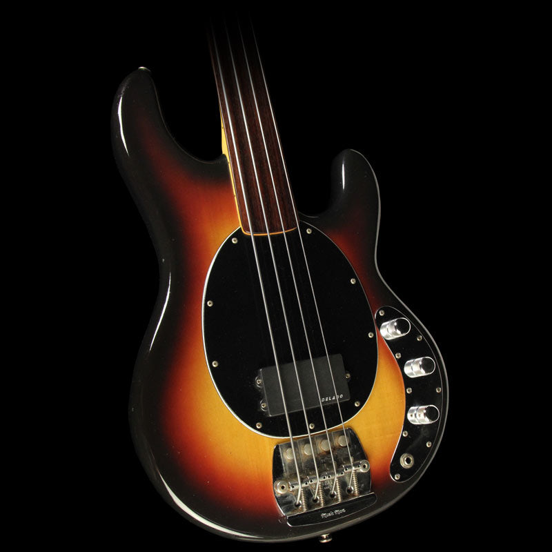 Used 1979 Music Man StingRay Fretless Electric Bass Guitar Sunburst — 1