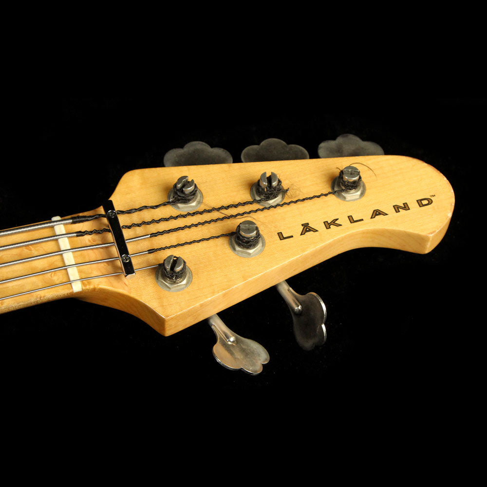 Used Lakland 55-94 5-String Electric Bass Guitar Amber — 4
