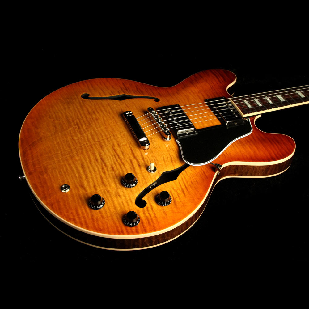 Used Gibson Memphis ES-335 Reissue Electric Guitar Figured Top Faded Lightburst — 5