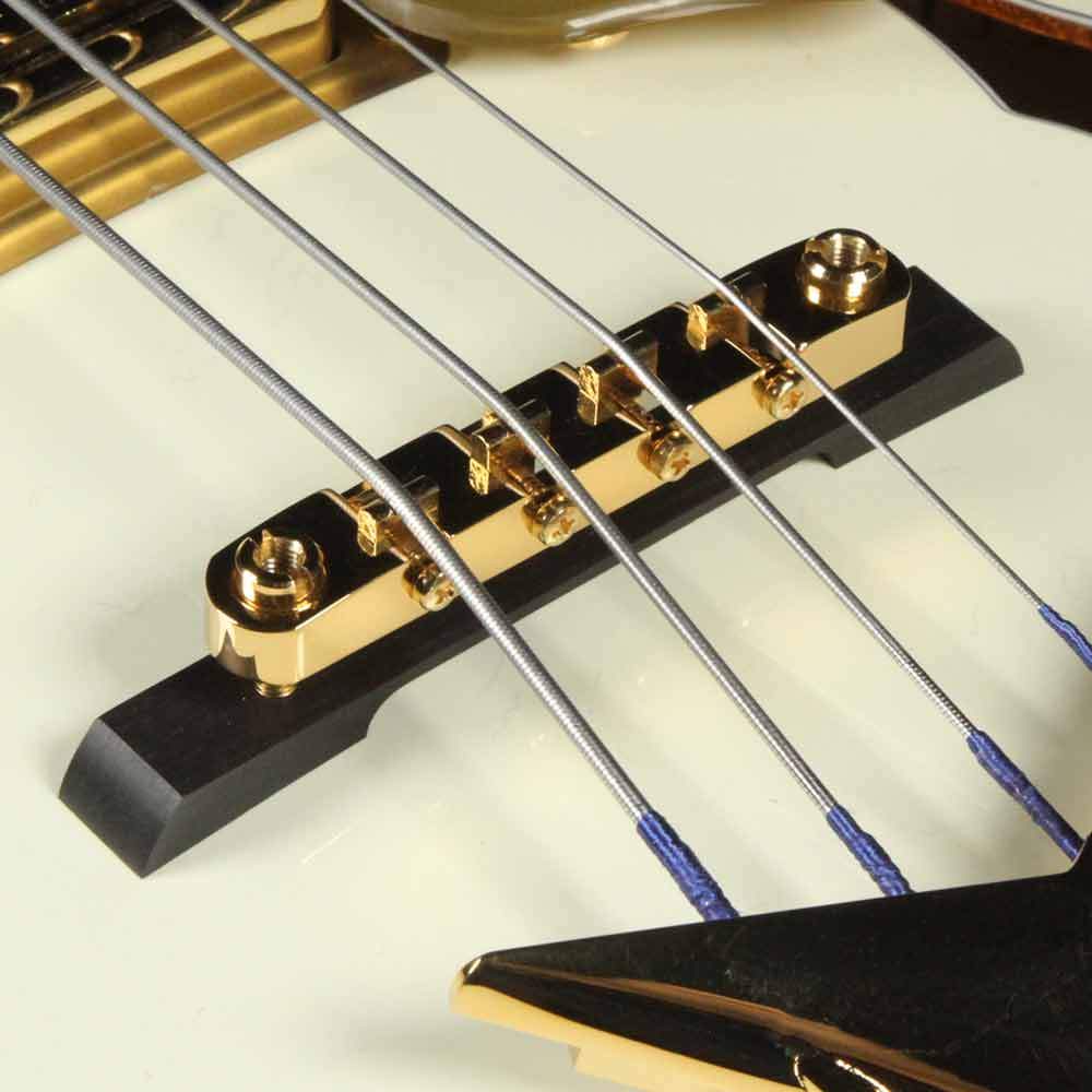 Gretsch G6136B-TP Tom Petersson Signature 4-String Falcon Bass Aged White — 5