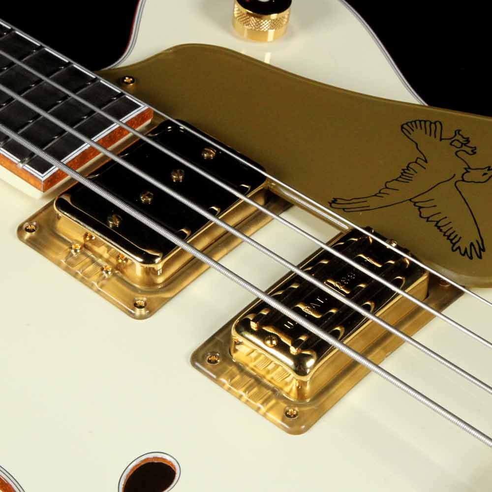 Gretsch G6136B-TP Tom Petersson Signature 4-String Falcon Bass Aged White — 6