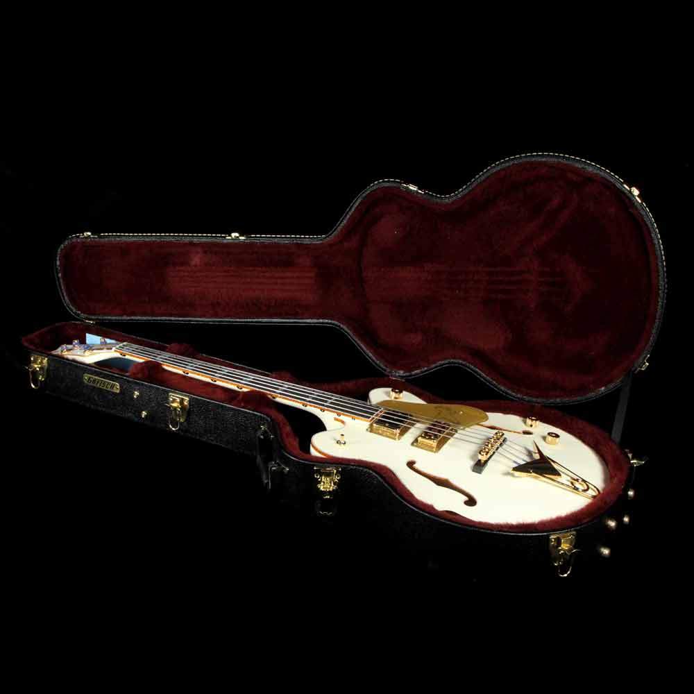 Gretsch G6136B-TP Tom Petersson Signature 4-String Falcon Bass Aged White — 8