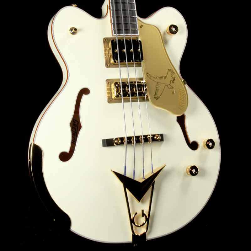 Gretsch G6136B-TP Tom Petersson Signature 4-String Falcon Bass Aged White — 1