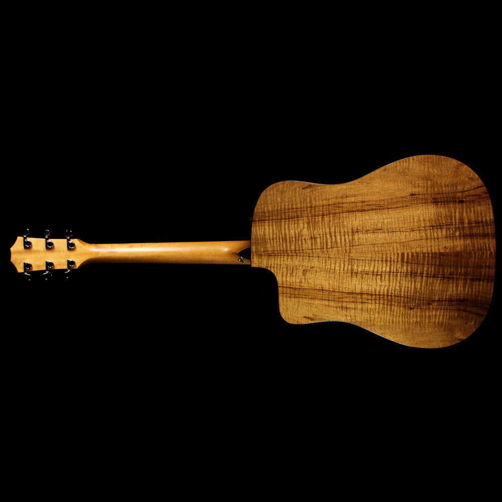 Taylor 220ce-K DLX Koa Dreadnought Acoustic Guitar Edgeburst — 3