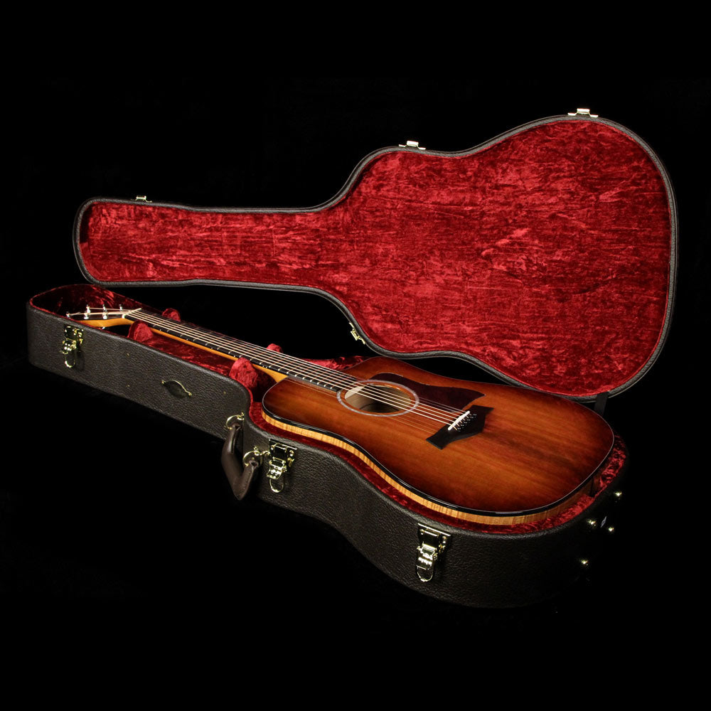 Taylor 220ce-K DLX Koa Dreadnought Acoustic Guitar Edgeburst — 5