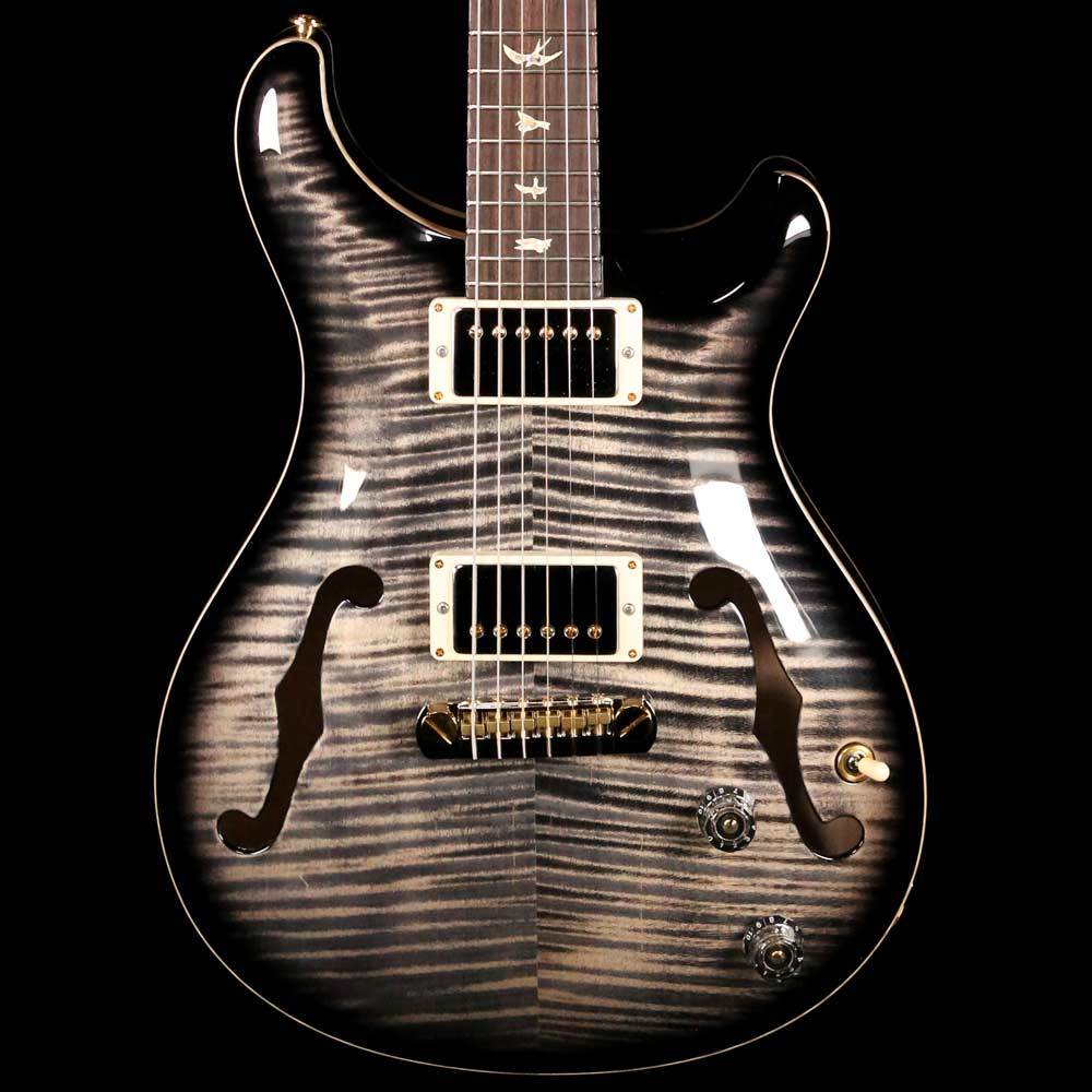 PRS Hollowbody II Ten-Top Electric Guitar Charcoal Burst — 1