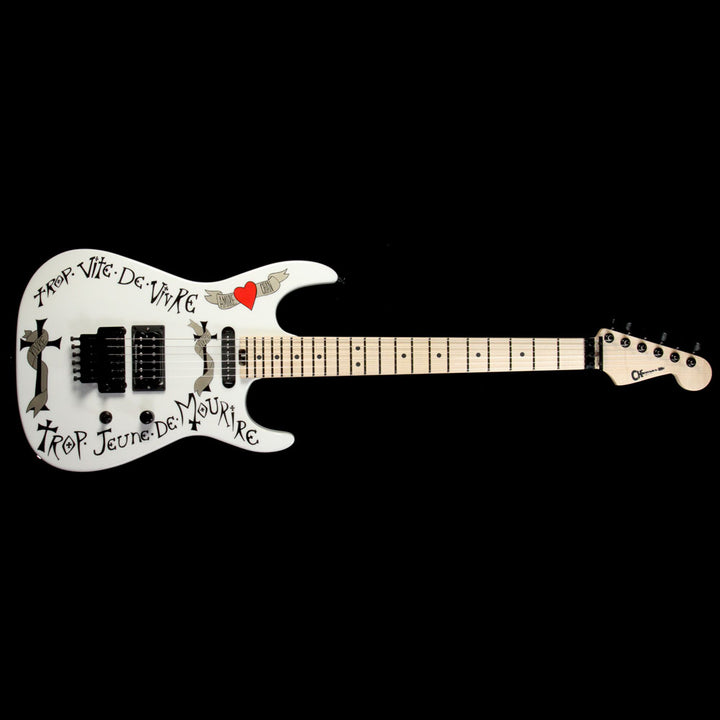 Used Charvel Warren DeMartini USA Signature Frenchie Electric Guitar White