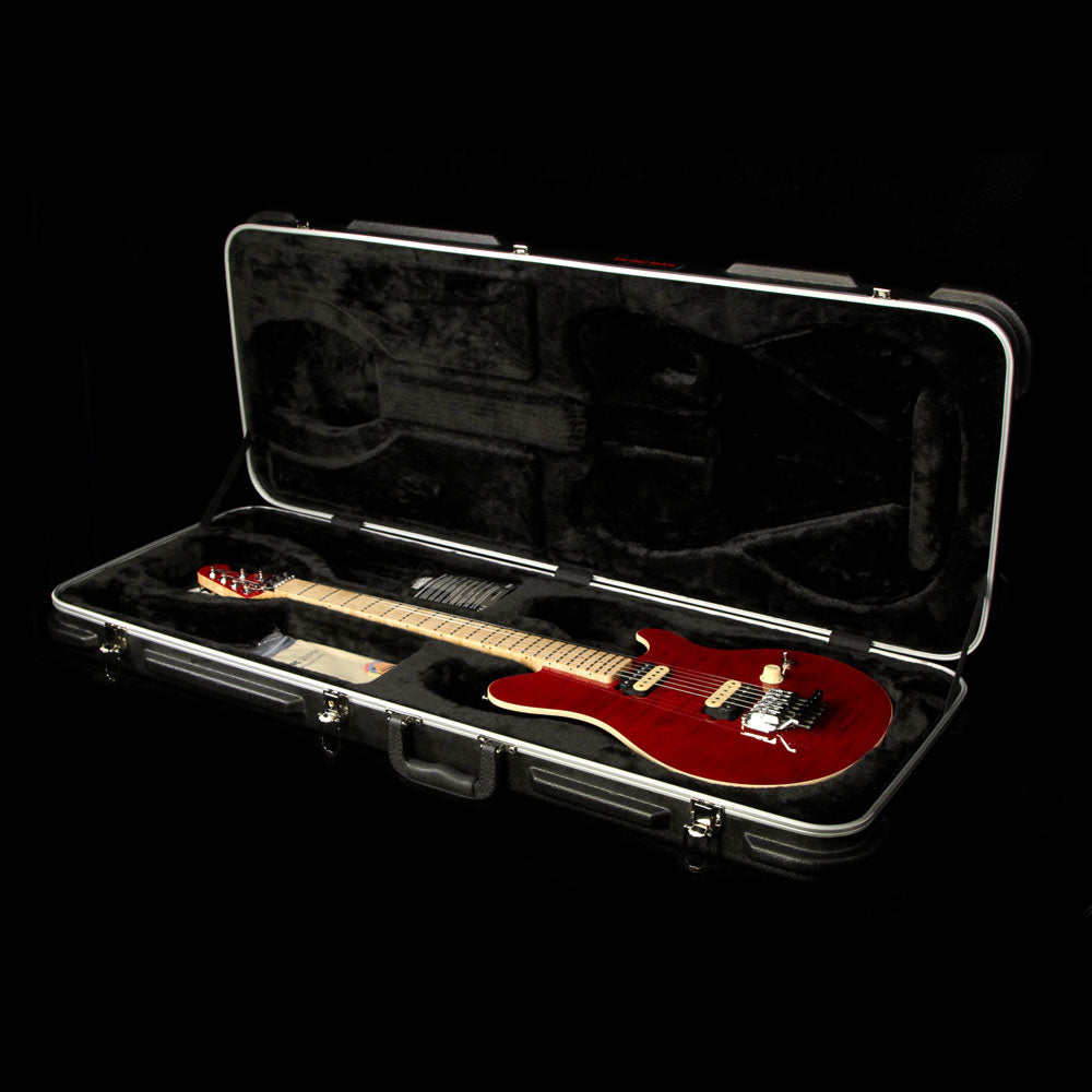 Used Ernie Ball Music Man Axis with Floyd Rose Electric Guitar Transparent Red — 8