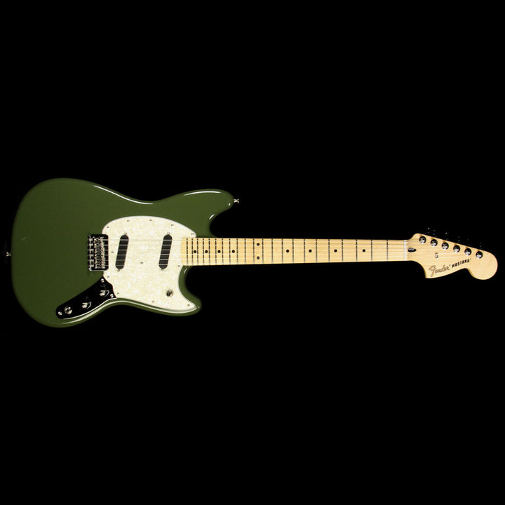Used 2016 Fender Mustang Electric Guitar Olive