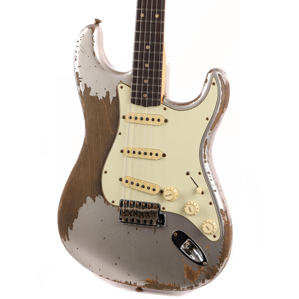 Fender Custom Shop '62 Stratocaster Ultimate Relic Masterbuilt Jason Smith Silver Primer — 6