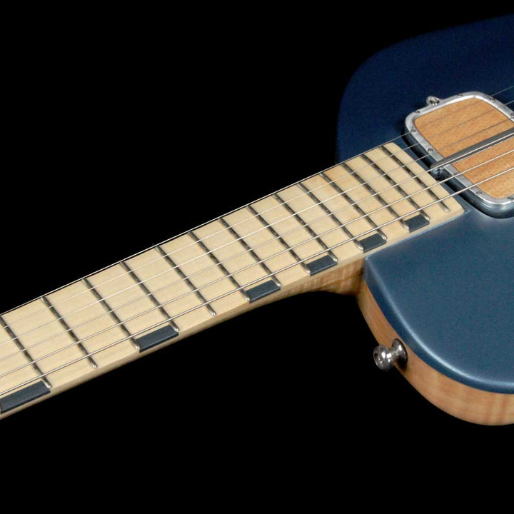 Sauvage Guitars One-Piece Master III Electric Guitar Natural and Aquamarine Blue