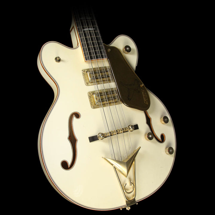 Used Gretsch Custom Shop Tom Petersson Signature White Falcon Relic 12-String Electric Bass