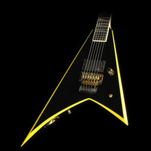 Jackson Custom Shop Rhoads RR24 Electric Guitar Black with Yellow Bevels