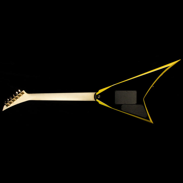 Jackson Custom Shop Rhoads RR24 Electric Guitar Black with Yellow Bevels