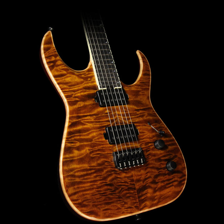 Jackson Misha Mansoor Signature Juggernaut HT6 Quilt Top Electric Guitar Amber Tiger Eye