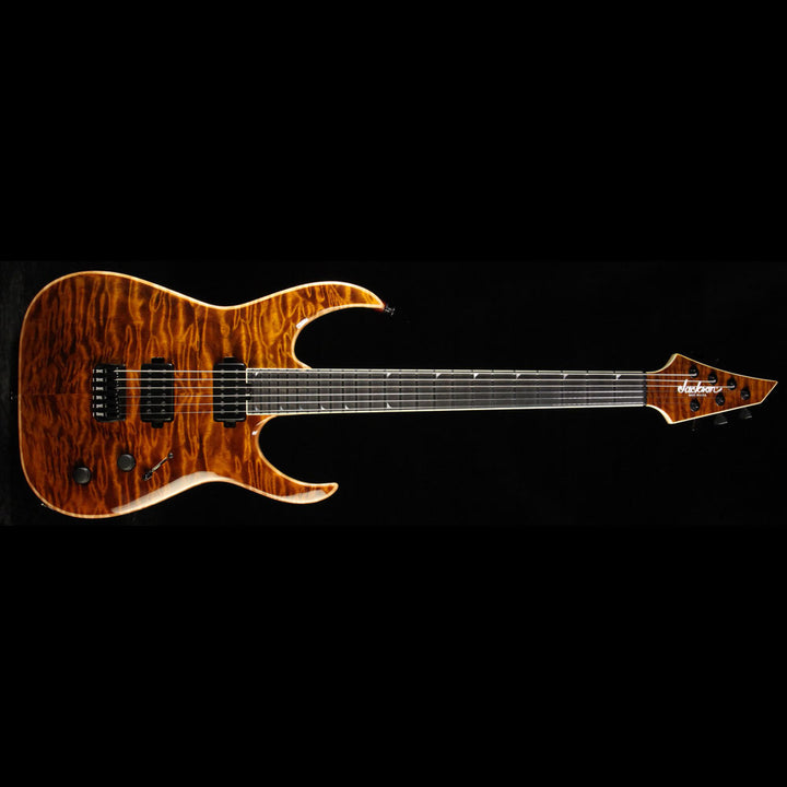 Jackson Misha Mansoor Signature Juggernaut HT6 Quilt Top Electric Guitar Amber Tiger Eye