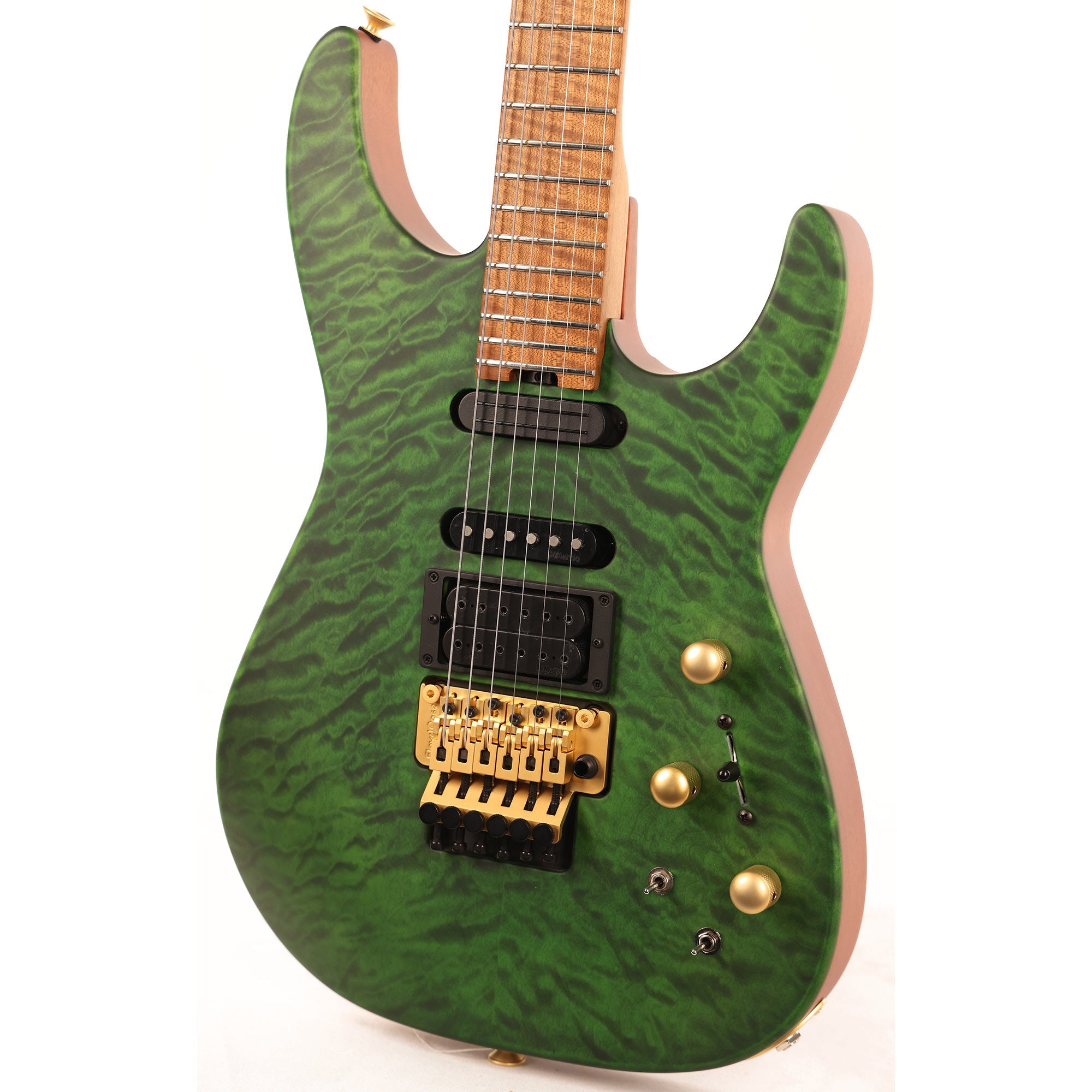 Jackson USA PC1 Matte Phil Collen Trans Green | The Music Zoo