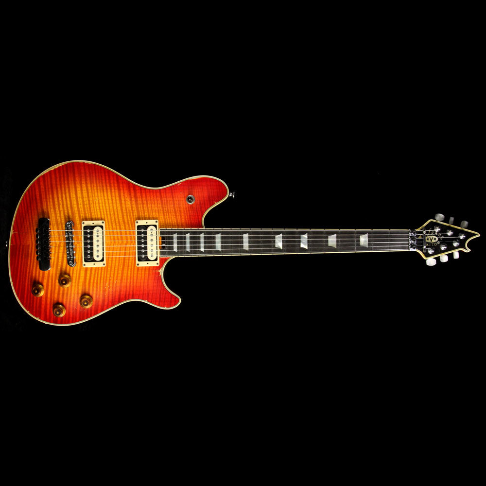Used EVH Wolfgang Custom Relic USA Electric Guitar Vintage Cherry Burst — 2