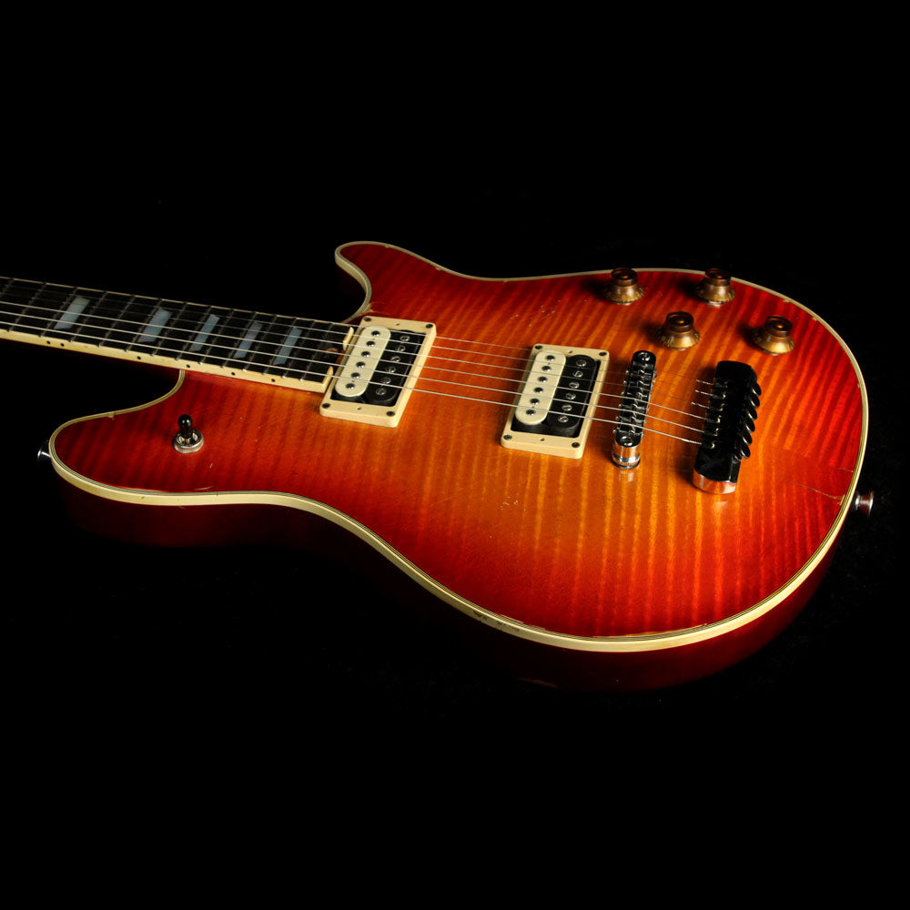 Used EVH Wolfgang Custom Relic USA Electric Guitar Vintage Cherry Burst — 5