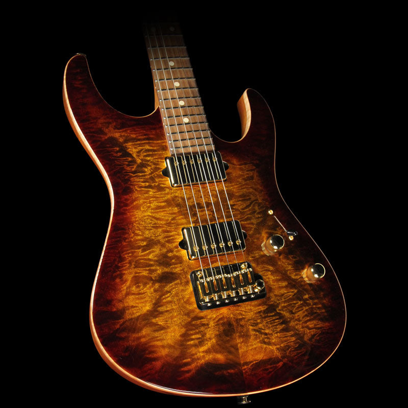 Used 2015 Suhr Modern Carve Top Electric Guitar Bengal Burst | The