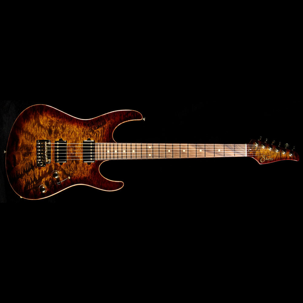 Used 2015 Suhr Modern Carve Top Electric Guitar Bengal Burst — 2