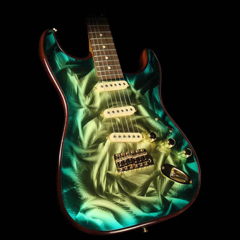 Used 2012 Giglotti GS Electric Guitar Green Burst — 1