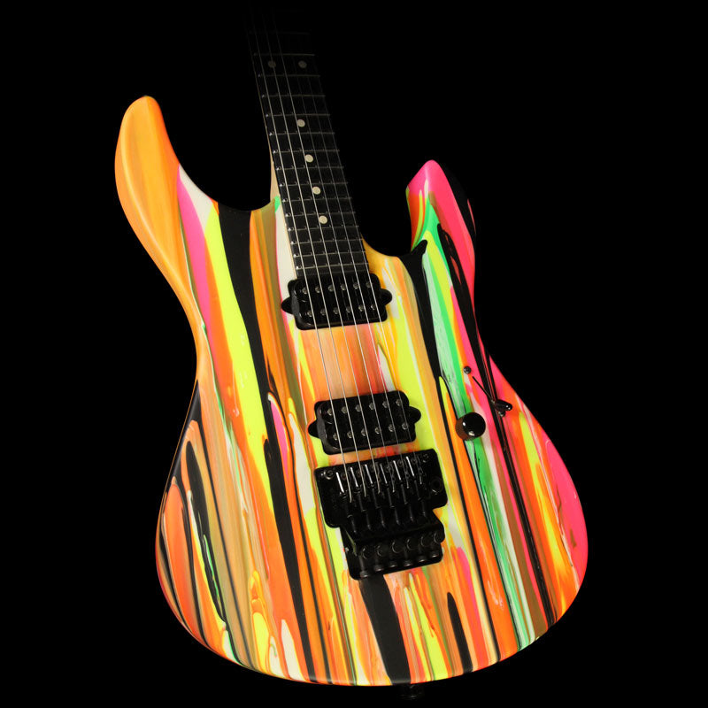 Used 2013 Suhr Modern Custom Black Drip Electric Guitar — 1