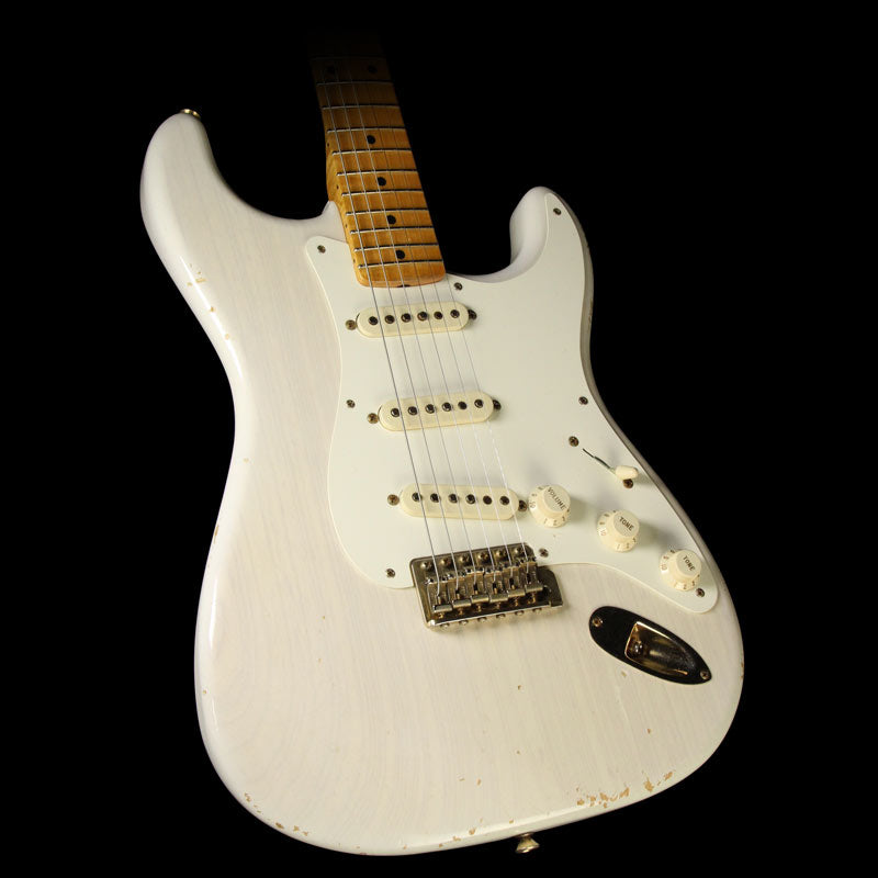 Used 2011 Fender Custom Shop Limited '56 Stratocaster Relic Electric Guitar Olympic White — 1