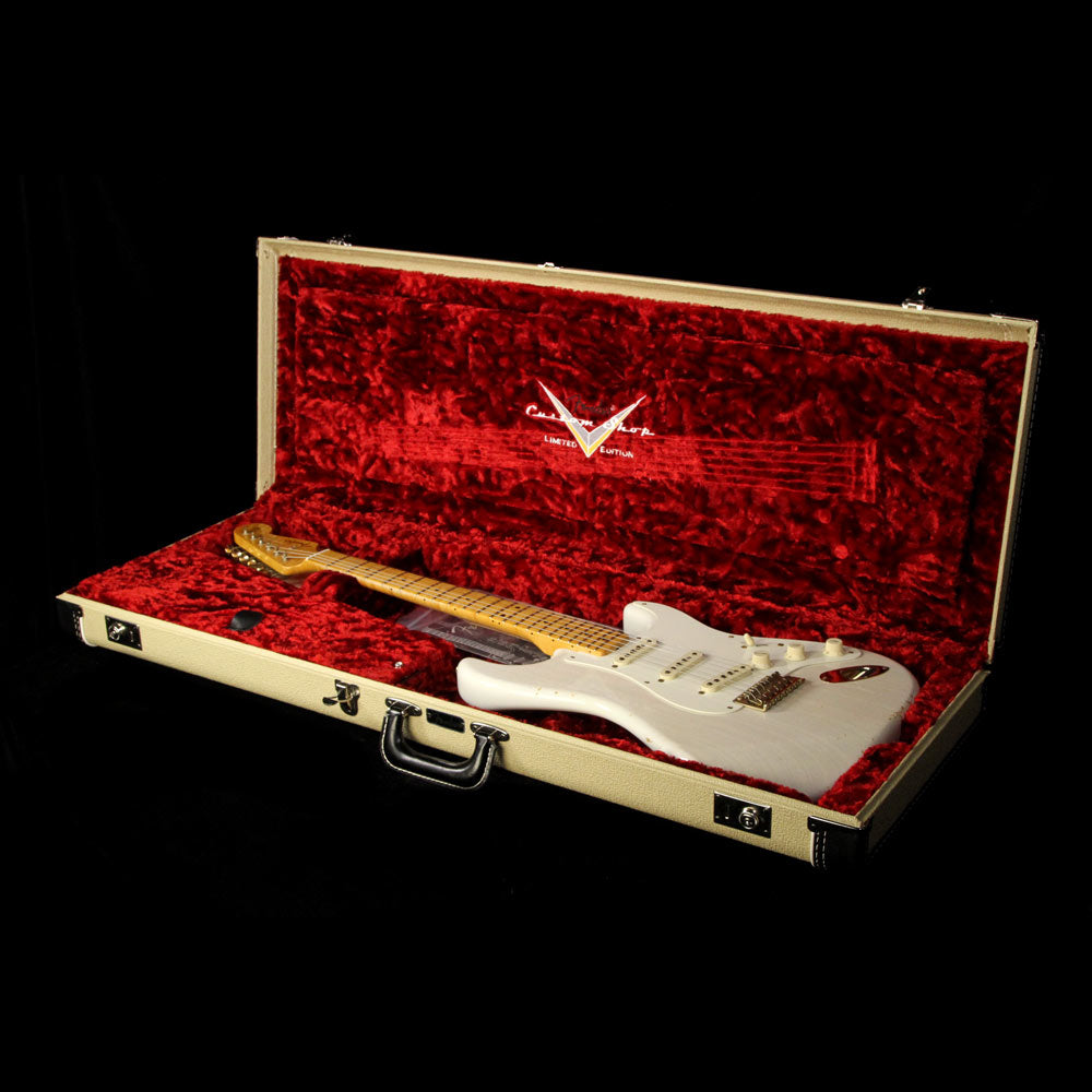 Used 2011 Fender Custom Shop Limited '56 Stratocaster Relic Electric Guitar Olympic White — 5
