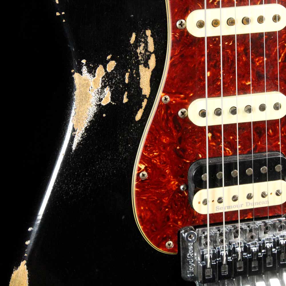 Fender Custom Shop ZF Stratocaster Music Zoo Exclusive Heavy Relic Black — 5