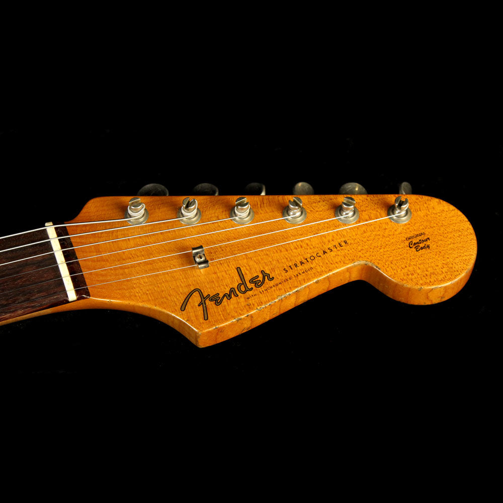 Used Fender Custom Shop 1959 Stratocaster Heavy Relic Electric Guitar Aged Olympic White — 4
