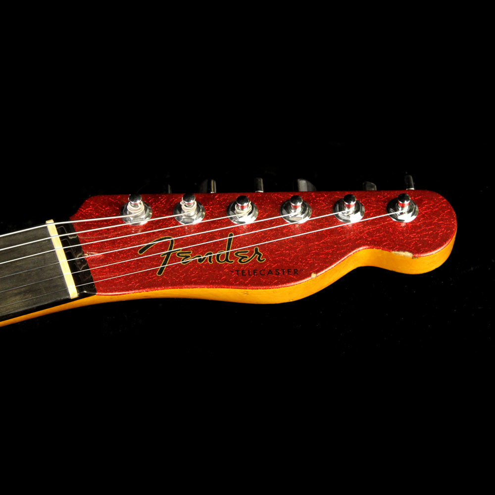 Fender Custom Shop TV Jones Telecaster Relic Red Sparkle Top and Tinted Okume Body — 4