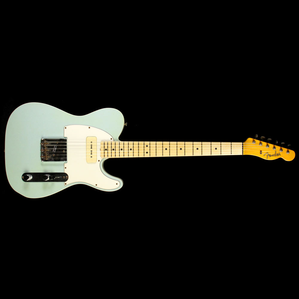 Fender Custom Shop 2-Tone Telecaster Relic Sonic Blue and Olympic White — 2