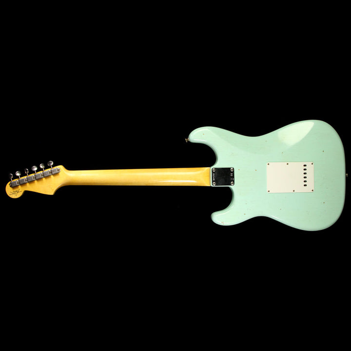 Fender Custom Shop 1963 Stratocaster Journeyman Relic Electric Guitar Faded Sonic Surf Green