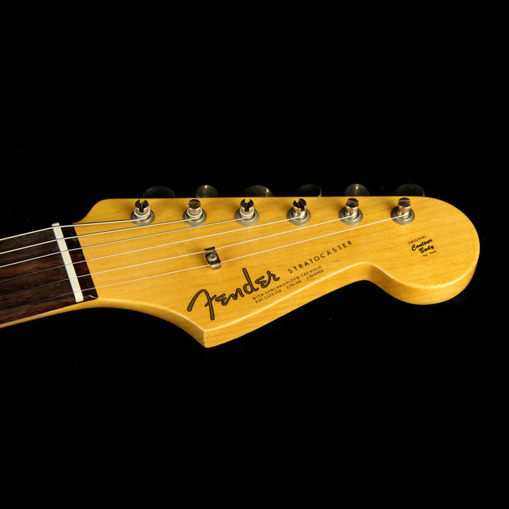 Fender Custom Shop 1963 Stratocaster Journeyman Relic Electric Guitar Faded Sonic Surf Green