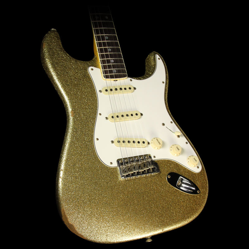 Fender Custom Shop 1967 Stratocaster Reissue Relic  Electric Guitar Gold Sparkle — 1