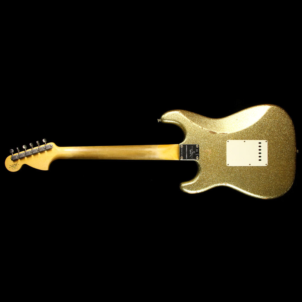 Fender Custom Shop 1967 Stratocaster Reissue Relic  Electric Guitar Gold Sparkle — 3